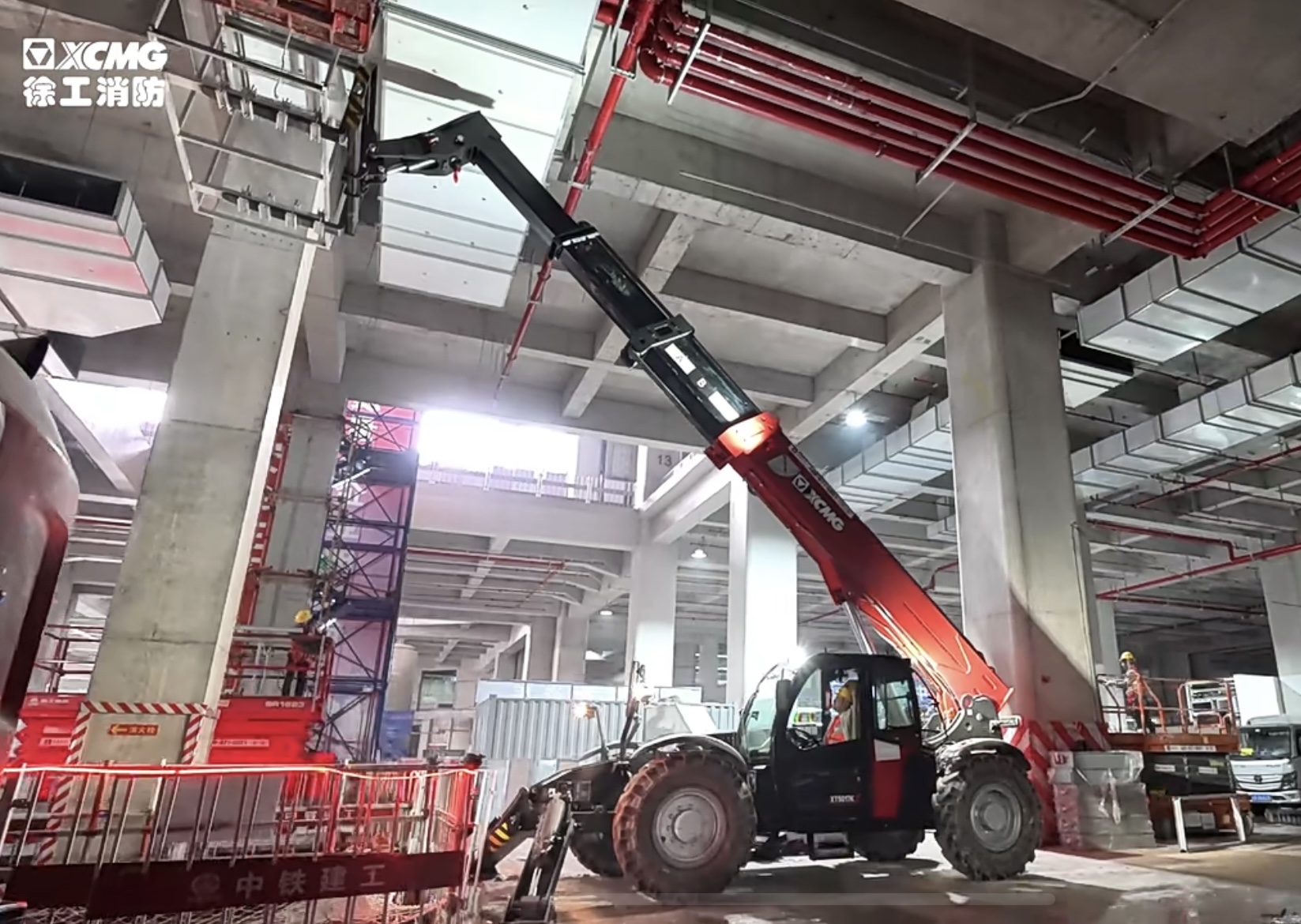 客户用了都说好！总XT5017K伸缩臂叉装车施工纪实