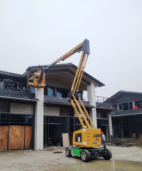 绿色建造新标杆！总锂电高机助力鄂州民生工程